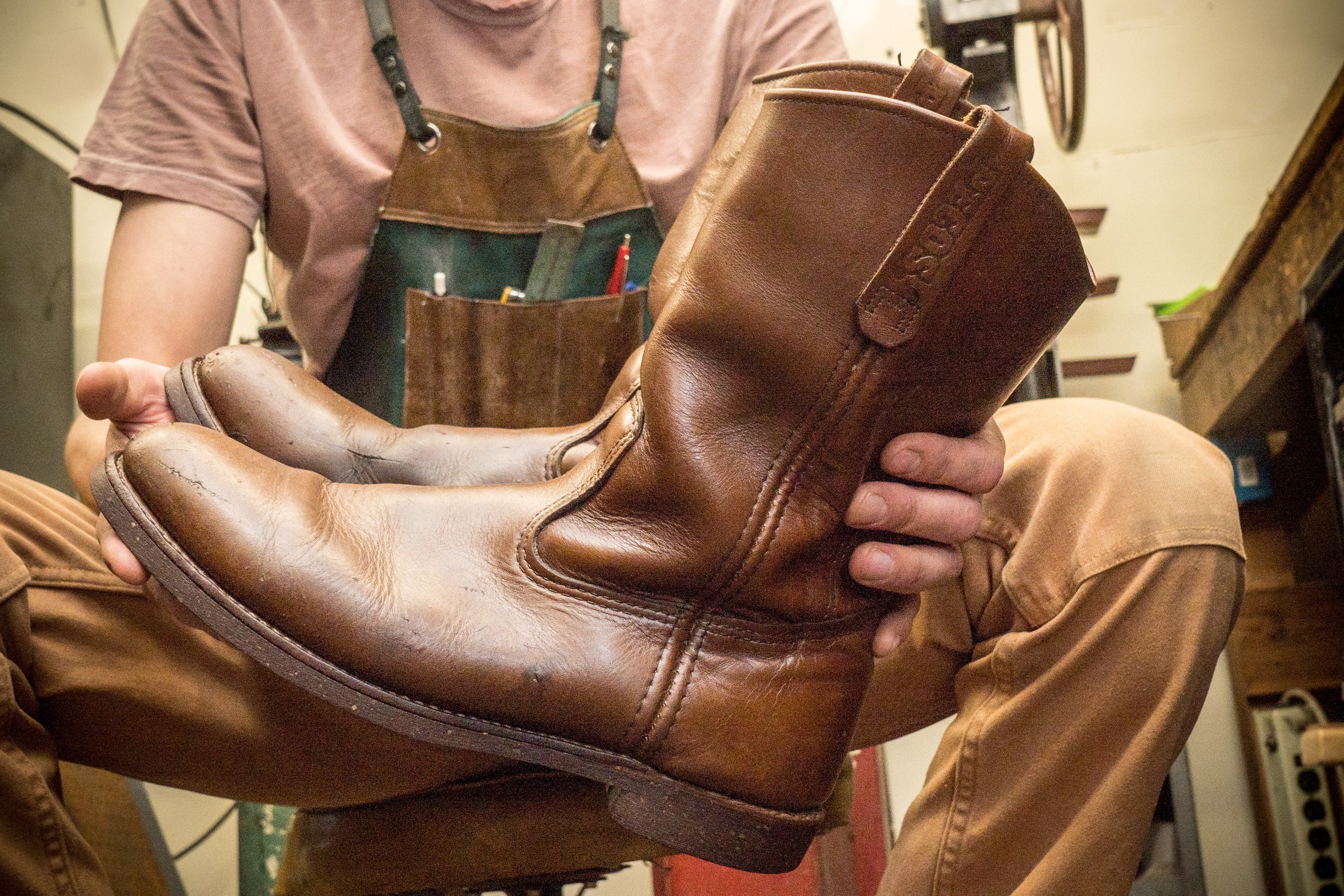 Cleaning your vintage boots is easy