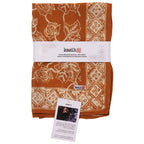 Hand Dyed Batik Bandana, 100% Soft Cotton, Sunrise, Orange, Mustard Yellow