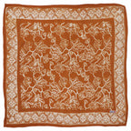 Hand Dyed Batik Bandana, 100% Soft Cotton, Sunrise, Orange, Mustard Yellow
