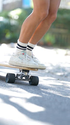 Shorty's Black Striped Tube Sock | Natural