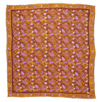 Large 39" Hand Dyed Batik Bandana, 100% Soft Cotton, Dusky fern