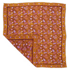 Large 39" Hand Dyed Batik Bandana, 100% Soft Cotton, Dusky fern