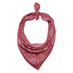 Hand Dyed Batik Bandana, Pink Corpse Flower, Giant Padma, Mother’s Day, Easter, Pastel
