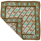 Batik Bandana, 100% Cotton, Leaf Lovers, Green, New, Drawn