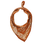 Hand Dyed Batik Bandana, 100% Soft Cotton, Sunrise, Orange, Mustard Yellow