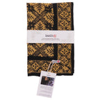 Hand Dyed Batik Bandana, 100% Soft Cotton, Harvest, Brown Black