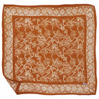 Hand Dyed Batik Bandana, 100% Soft Cotton, Sunrise, Orange, Mustard Yellow