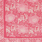 Hand Dyed Batik Bandana, Pink Corpse Flower, Giant Padma, Mother’s Day, Easter, Pastel