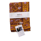 Large 39" Hand Dyed Batik Bandana, 100% Soft Cotton, Dusky fern