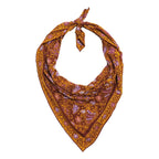 Large 39" Hand Dyed Batik Bandana, 100% Soft Cotton, Dusky fern