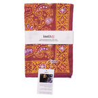 Hand Dyed Batik Bandana, 100% Soft Cotton, Dusky Fern, Pink, Yellow, Purple