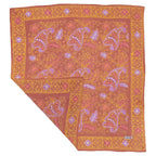 Hand Dyed Batik Bandana, 100% Soft Cotton, Dusky Fern, Pink, Yellow, Purple