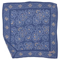 Batik Bandana Blue Roses, Lightweight 100% cotton, Hand Dyed Hand Painted