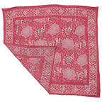 Hand Dyed Batik Bandana, Pink Corpse Flower, Giant Padma, Mother’s Day, Easter, Pastel
