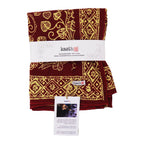 Large 39" Hand Dyed Batik Bandana, 100% Soft Cotton, Charmed Canopy