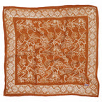 Hand Dyed Batik Bandana, 100% Soft Cotton, Sunrise, Orange, Mustard Yellow