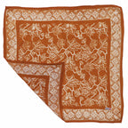 Hand Dyed Batik Bandana, 100% Soft Cotton, Sunrise, Orange, Mustard Yellow
